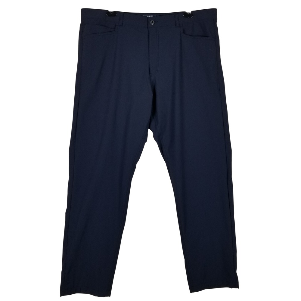 Western Rise Evolution Pant Men 40 Navy Blue Classic Fit Stretch Travel Trousers